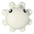 thumbnail image 1 of Silicone Bathtub Overflow Drain Cover With Suction Cups For Sealing - Octopus - Shaped Anti - Overflow Bathroom Accessory In White, Fits Most Standard Bathtubs, 1 of 4