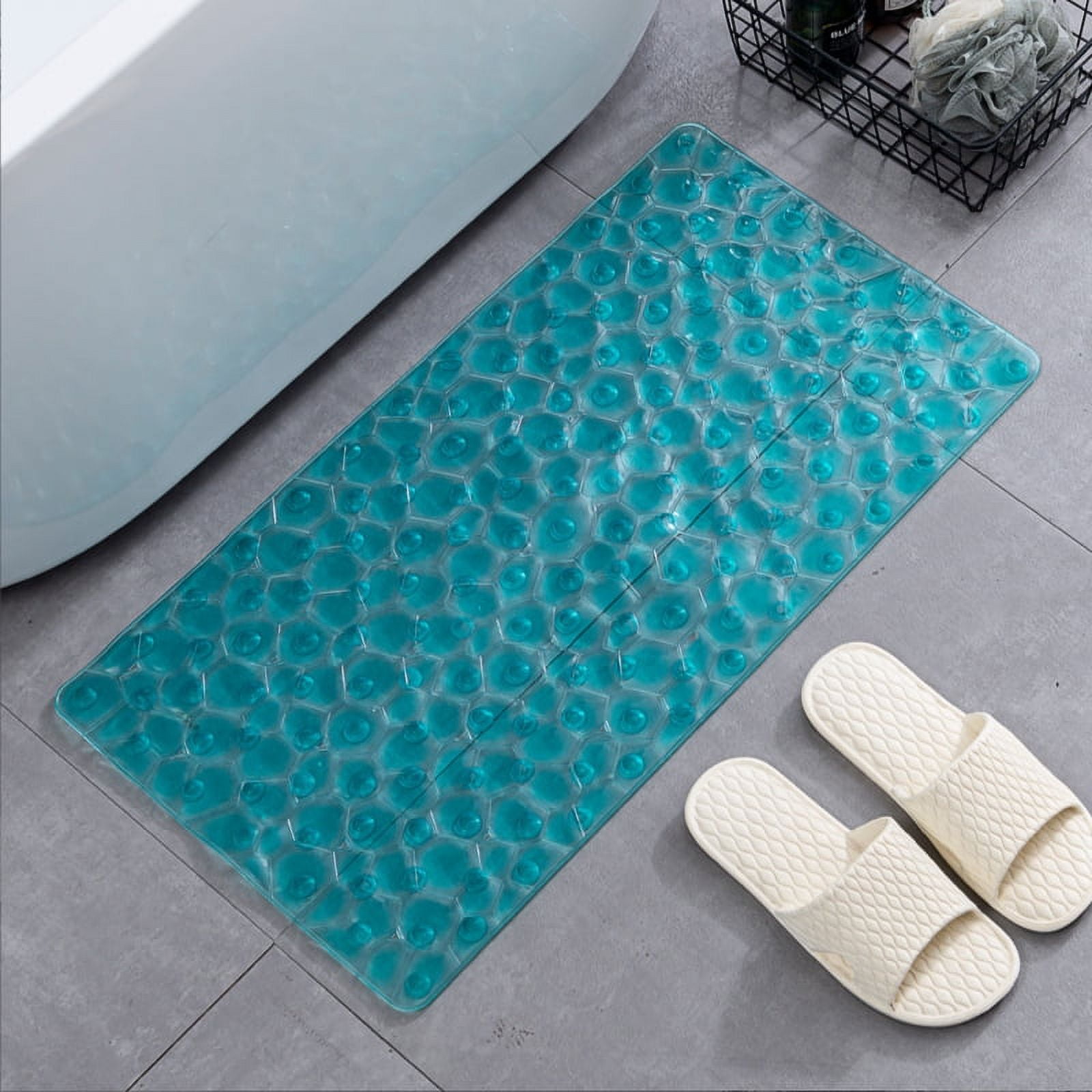 Silicone Bathtub & Shower Mat, 14X28 Inch Non Slip Tub Mats with Strong