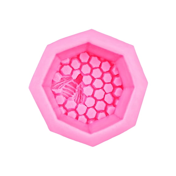 Silicone Bee Honeycomb Chocolate Mold for Mousse Candy Jelly Fondant Baking Tool with Hexagon Hive Pattern for Dessert Making