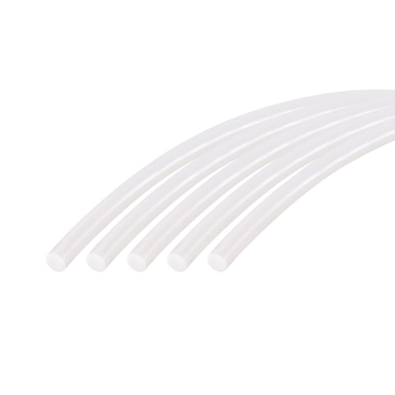 Silicone Bending Insert, 39" Long 3MM Dia High Temperature Resistant Silicone Sealing Strip (Cream White, 5pcs)