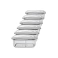 thumbnail image 1 of Silicone Bento Lunch Box - 900ml - Grey - Pack of 6, 1 of 1