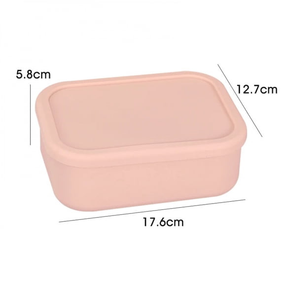 Silicone Bento Lunch Box Leak-Proof Eco-Friendly Food Bento Storage Boxes , BPA-Free , Microwave, Freezer and Dishwasher Safe