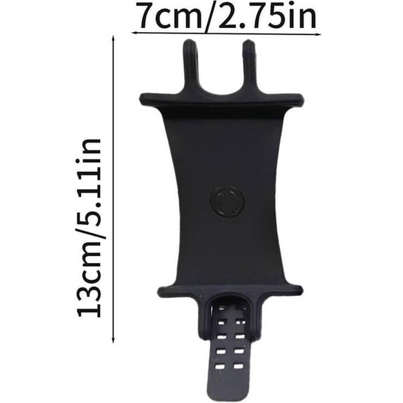 Silicone Bike Phone Mount - Rotation Bicycle Cell Phone Holder, High Elasticity Shock Absorption, Universal Phone Mount for Bikes