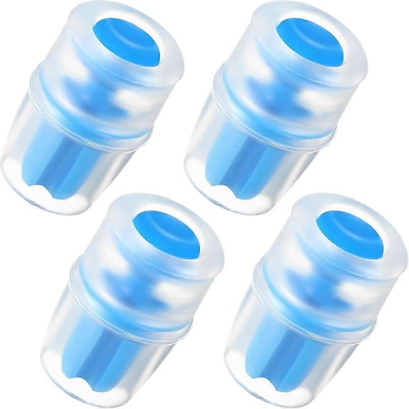 Silicone Bite Valve Replacements Compatible with Hydration Pack Reservoirs, Blue, 4 Pack