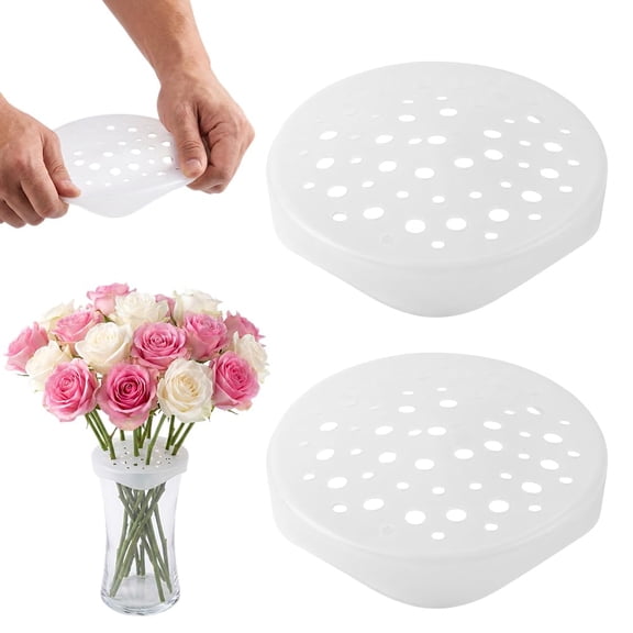 Silicone Blossom Grid Flower Arranger, 2027 New Reusable Flower Grid for Vase and Desk Organizer, Flexible Silicone Flower Arranging Grid for Easy DIY Arrangements, Bouquets