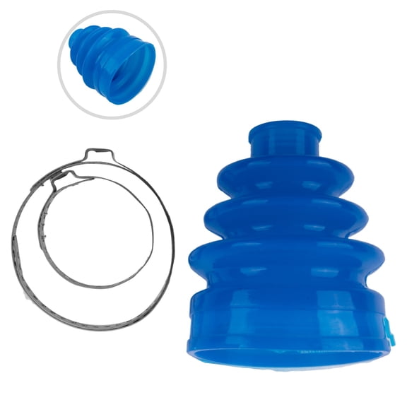 Silicone Blue Outer CV Joint Stretchy Flexi CV Boot Gaiter Clamps Kit Universal