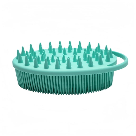 Silicone Body Scrubber Double-Sided Shower Brush and Scalp Massager for ...