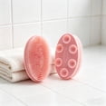 thumbnail image 1 of Silicone Body Scrubber Exfoliating Bath Brush with Suction Cup Gentle Deep Cleaning for Shower Use, 1 of 4
