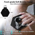 thumbnail image 1 of Silicone Body Scrubber, Exfoliating Body Scrubber, Soft Silicone Loofah, Body Scrubber Fit for Sensitive and All Kinds of Skin, Clean and Sanitary, Rapid Foaming, 1 of 2