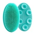 thumbnail image 1 of Silicone Body Scrubber, Soft Gentle Shower Brush with 6 Suction Cups, Easy to Store Long Lasting Exfoliating Tool for Women Men Rapid Foaming Deep Clean Bath Home Spa Travel Accessory, 1 of 5
