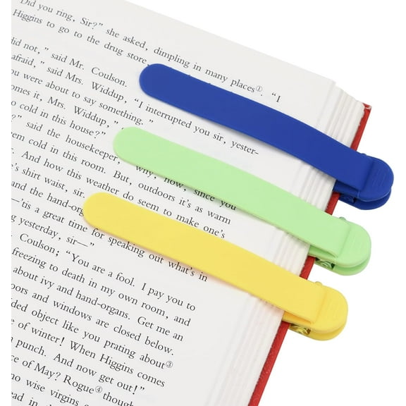Silicone Bookmark, Unique Automatic Bookmarks for Book Lovers Reading Women Men Teens Teachers, Book Mark Book Page Keeper Reading Gifts for Reading Lovers-1 Blue+ 1 Green+ 1 Yellow