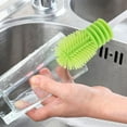 thumbnail image 1 of Silicone Bottle Brush with Long Handle, 27cm Reusable Cup Cleaner Kitchen Scrubber for Glasses, Baby Bottles, Tumblers, Water Bottles, Coffee Mugs and Pitchers, 1 of 8