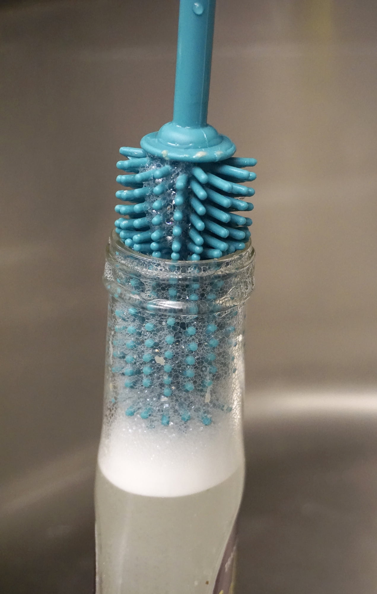 Silicone Bottle Brush - Turquoise