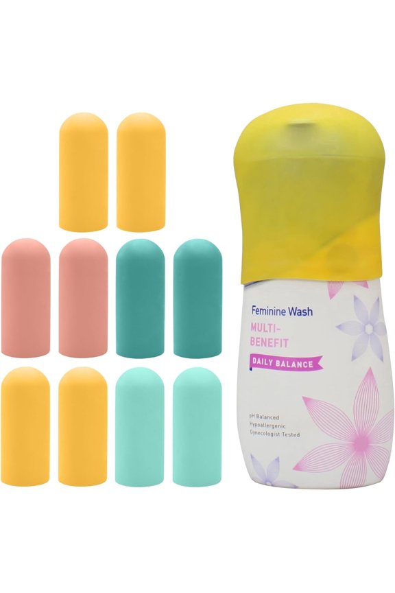 Silicone Bottle Covers Travel Essentials Women Men, Beach Vacation Essentials, Travel Size Toiletries Accessories, Cruise Ship Essentials 2025, Must Haves, Leak Proofing