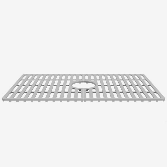 Silicone Bottom Sink Grid for Single Bowl Kitchen Sink in Gray