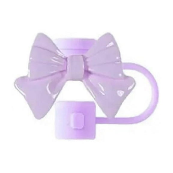 Silicone Bow Straw Topper for 30&40 Oz, 10mm Cute Bow Straw Straw Cover , Reusable Straw Covers, for Tumblers Drinking Straw Tip Covers for Cup Accessories
