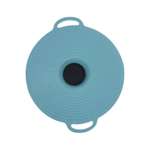 Silicone Bowl Pot Lid Reusable Fresh-keeping Suction Seal Covers with Handle Dustproof Spill-proof Kitchen Storage Tools