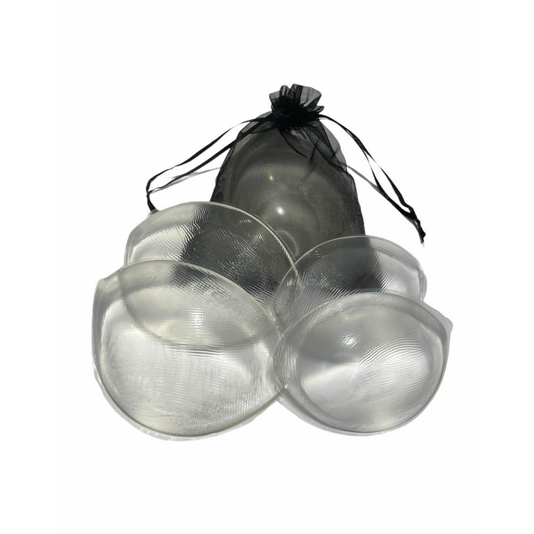 Silicone Bra Inserts - Clear Gel Push Up Breast Pads - Bra Padding Bust  Enhancer Large 