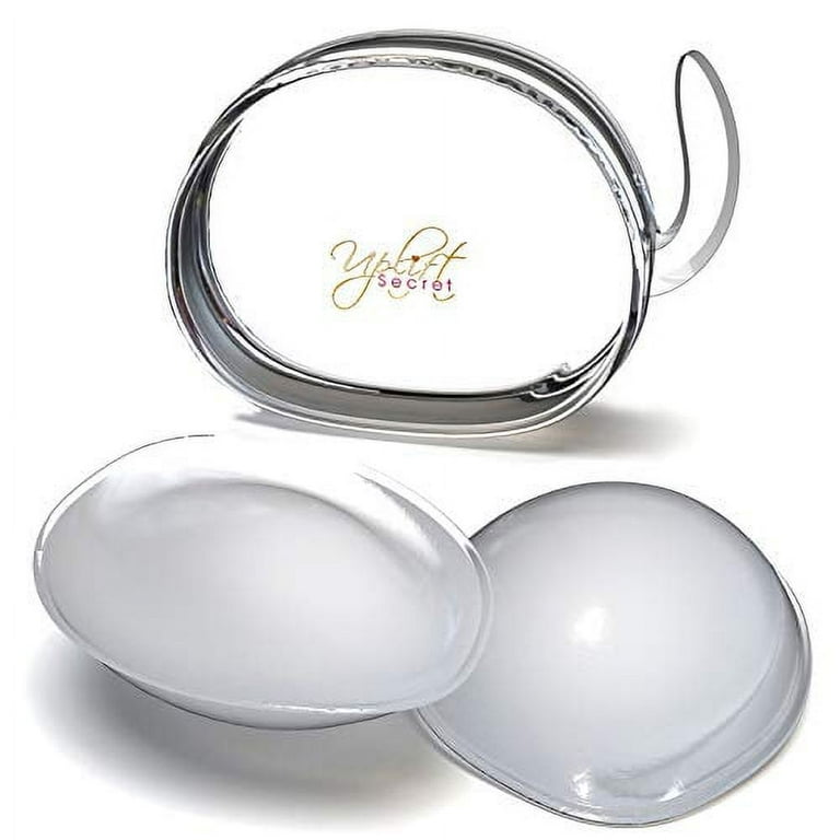 Silicone Bra Inserts - Clear Gel Push Up Breast Pads - Bra Padding Bust  Enhancer 