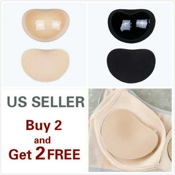 Silicone Bra Inserts Lift Breast Pads Breathable Gel Push Up Sticky Bra Breast Enhancer Cups Silicone Gel Bra Inserts for Women Bikini Swimsuit