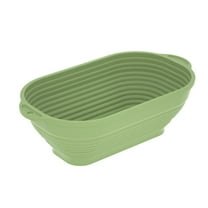 Silicone Bread Basket Baking Dessert Oval Dough Bread Proofing Baskets Collapsible Storage Fermentation Sourdough Basket Kitchen
