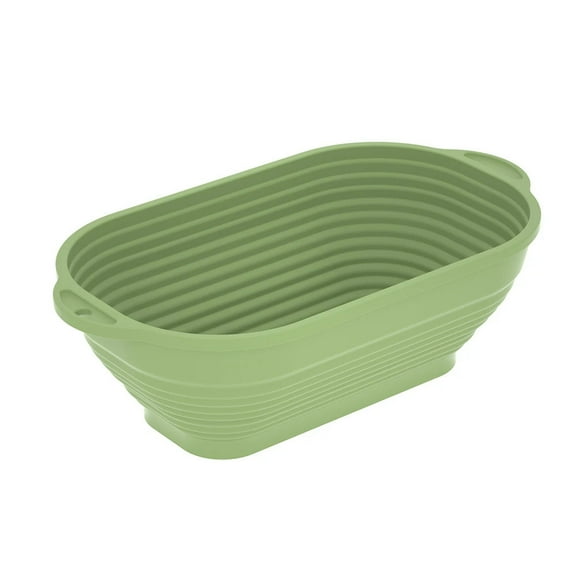 Silicone Bread Basket Baking Dessert Oval Dough Bread Proofing Baskets Collapsible Storage Fermentation Sourdough Basket Kitchen