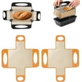 thumbnail image 1 of Silicone Bread Loaf Pan Liner, 2Pcs Reusable Food-Grade Silicone Bread Sling with Handles, Non-Stick Baking Mat for 9x5" or 1.5lb Loaf Pans Lifters to Sourdough Transfer Homemade, Red, 1 of 9