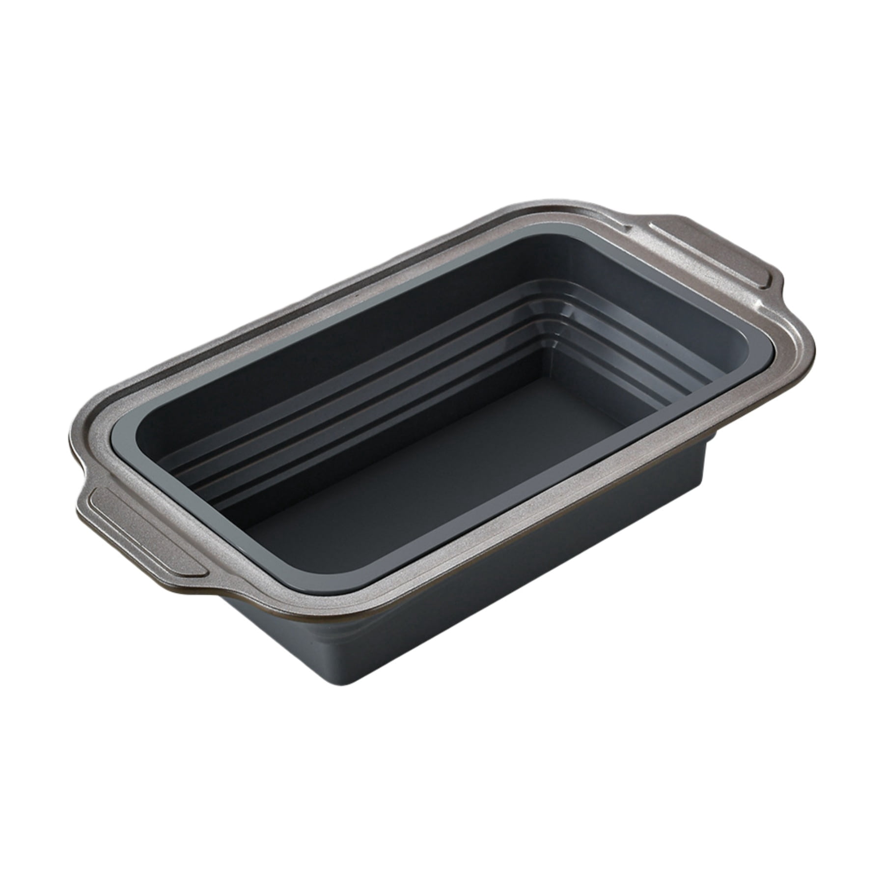 Silicone Bread Loaf Pan With Metal Reinforced Frame, Non-Stick Baking ...