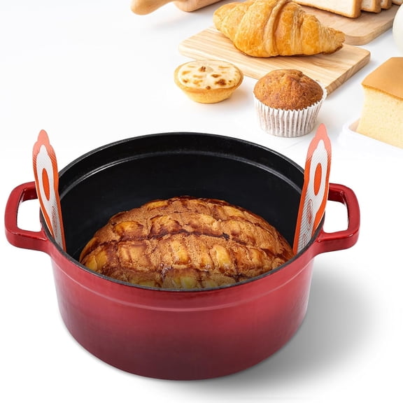 Silicone Bread Sling for Dutch Oven, Non-Stick Bread Baking Mat Set, Reusable Sourdough Bread Sling with Long Handles for Easier Transfer