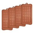 thumbnail image 1 of Silicone Break-Apart Chocolate, Food Grade Non-Stick Protein and Energy Bar Mold (Chocolate Bar Mold Set of 4), 1 of 3