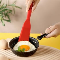 Silicone Brownie Cookie Spatula Cake Transfer Spatula Steak Omelette Spatula Baking Tools Kitchen Cooking Utensils Red