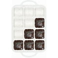 thumbnail image 1 of Silicone Brownie Pan With Dividers, 2 Pack Mini Loaf Pan for Baking Individual, Nonstick 12 Cups Square Muffin Cupcake Pans with Metal Reinforced Frame-Cream, 1 of 5