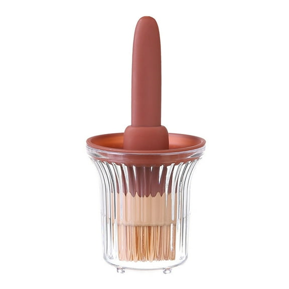 Silicone Brush Oil Spray Bottle, Small Kitchen Gadget for Cooking Baking Grilling, Food Grade Silicone Basting Brush with Wide Mouth Design, Cool Kitchen Stuff for Bbq Butter , 1 Brush, 1 Bottle