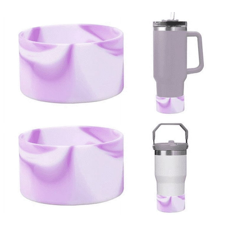  Silicone Bumper Boot 2pcs for Stanley Quencher H2.0 40oz  30oz&IceFlow Flip Tumblers 20oz 30oz,Protective Cup Bottom Sleeve Cover,Stanley  Cup Accessories(lavender purple) : Sports & Outdoors