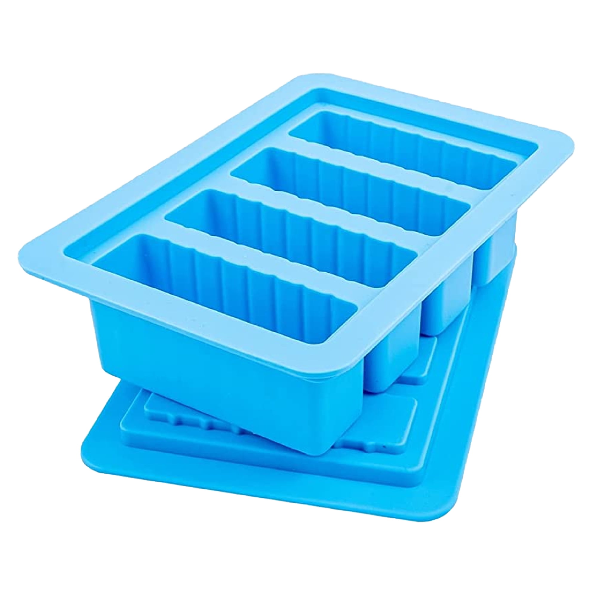 Silicone Butter Stick Tray Mold with Lid for Food Cooking
