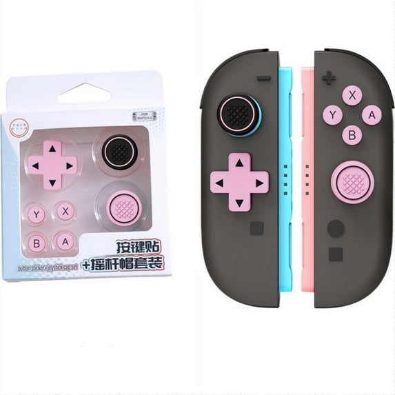 Silicone Button Caps for Nintendo Switch 2, Joystick Cap Colored Button Stickers Switch Thumb Grip Caps