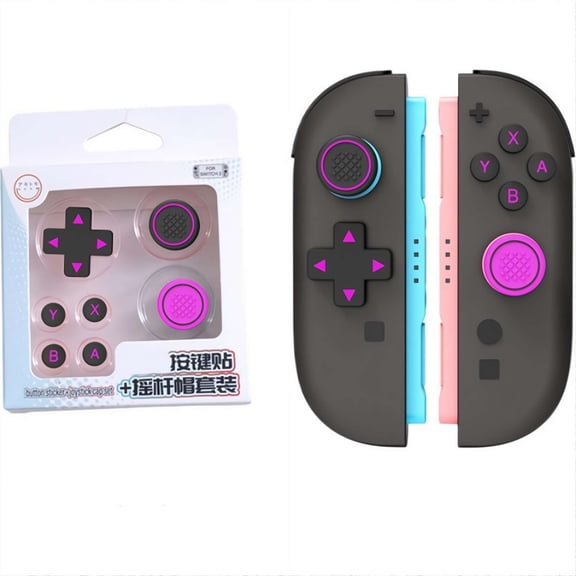 Silicone Button Caps for Nintendo Switch 2, Joystick Cap Colored Button Stickers Switch Thumb Grip Caps