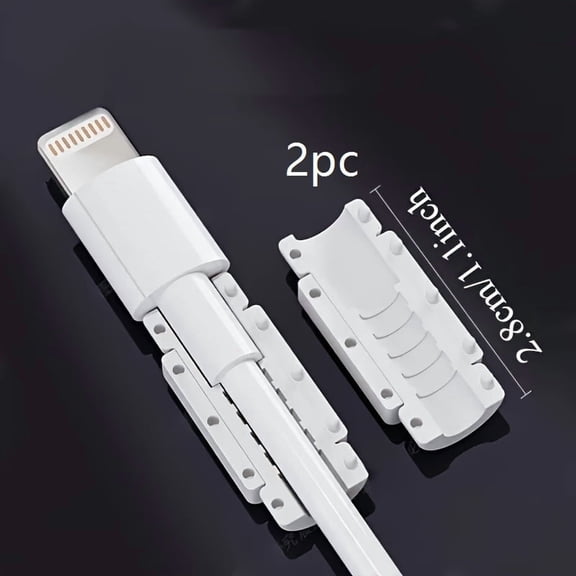 Silicone Cable Protectors Set - Durable Anti-Scratch & Anti-Break Protection for USB-C, Lightning, Micro-USB, HDTV, RCA Connectors