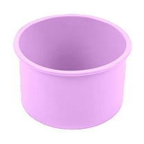 Silicone Cake 4/6/8/10 Inch Heat DIY Round Shaped Mould For Kitchen Round Cake Silicone Baking Pan Multi Dimension/ Round Cake Mold Purple 4 Inch