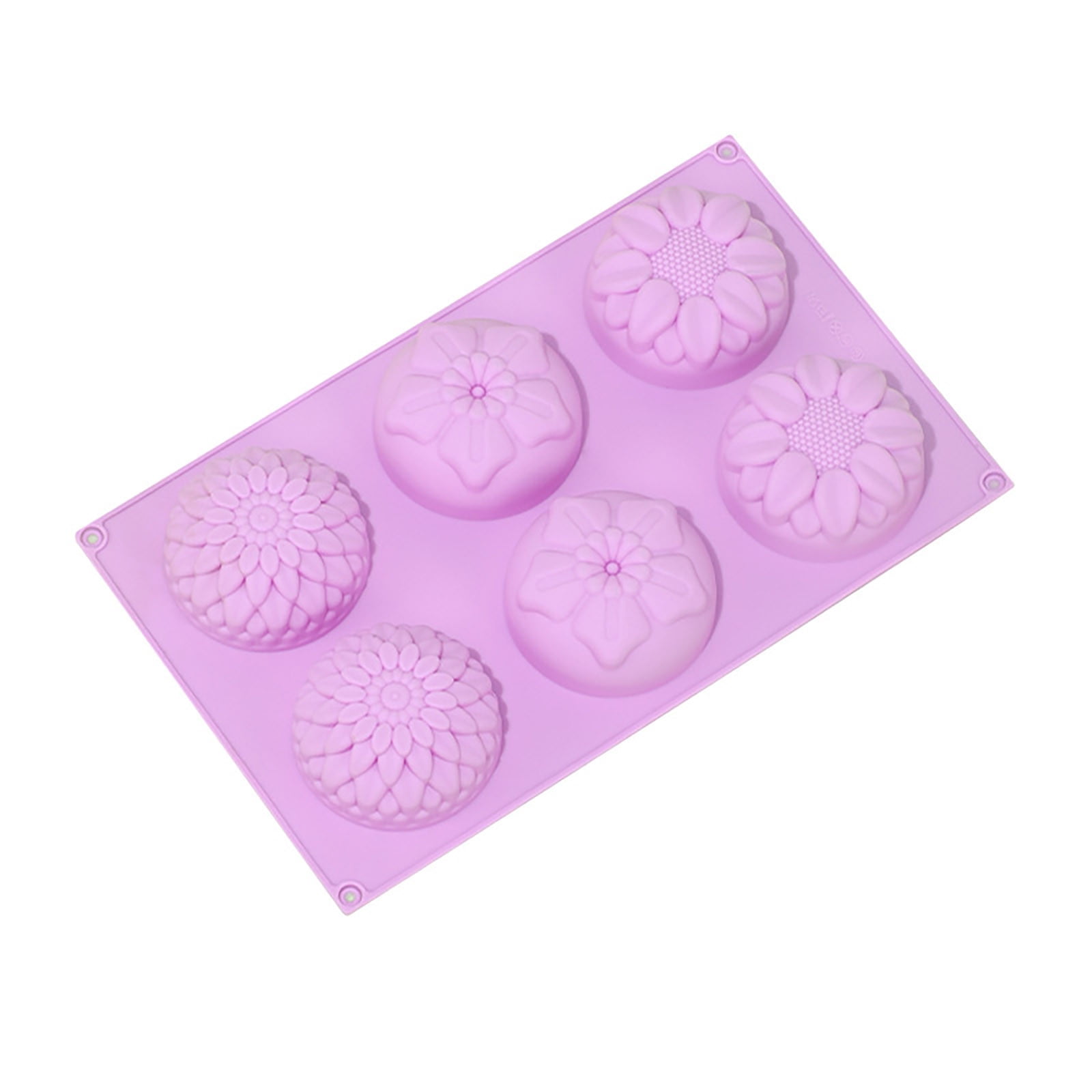Silicone Cake 6 Even Round 3 Kinds Of Flower Handmade DIY Baking