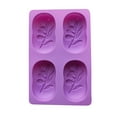 thumbnail image 1 of Silicone Cake Mold, 4-Cavity O Tree Design, For Baking Cakes, Making Handmade Soaps, Diy Crafts, 1 of 6