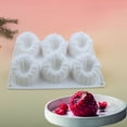 thumbnail image 1 of Silicone Cake Mold under $5! Xqxayjr 6-Cavity Silicone Cake Mold, Raspberry Strawberry Fruit Mold for Mousse Cake and Dessert, Non-Stick Baking Mold for French Pastry, Reusable Dessert Mold for Home, 1 of 6