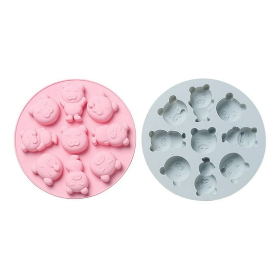 Silicone Cake Mold Broken Shell Chicken Easter Chocolate Drop Glue Mold Sugar Ice Cube Baking DIY Tool (2pcs)