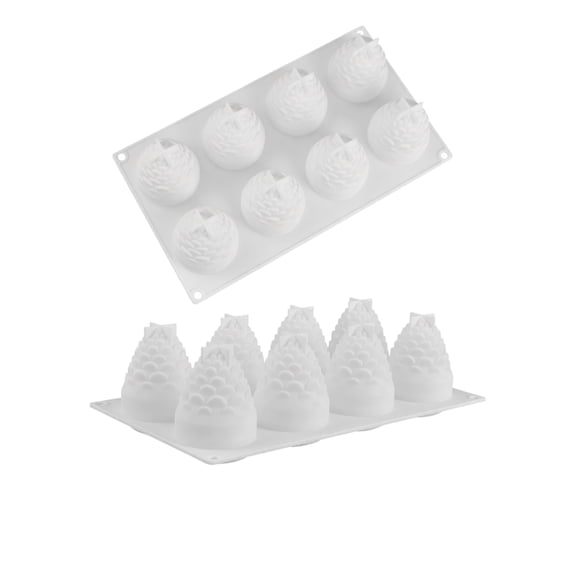 Silicone Cake Mold Cartoon Fruit Pineapple Shape Non-Stick Baking Mousse Pastry Tool 1 Pack