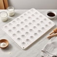 thumbnail image 1 of Silicone Cake Mold, Non-stick Flexible Baking Tray For Cupcakes Bread And Dessert Making White, 1 of 6
