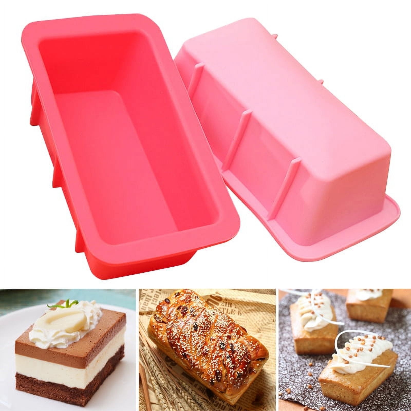 Silicone Baking Molds NonStick Rectangle Cake Pans Mini Loaf Pan Easy  Release Bread Toast Mould Kitchen Accessories Pastry Tool