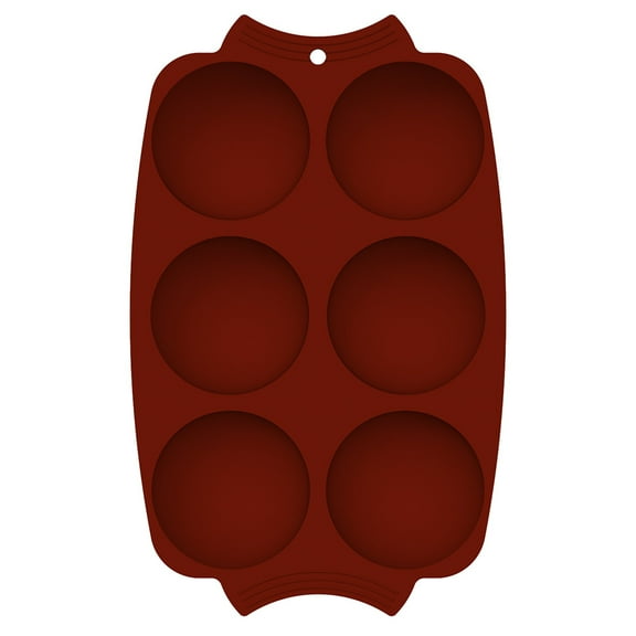Reusable Silicone Half Circle Cake Mold Baking Pan Non-Stick Cupcake Chocolate Mold Decorating Tool for Easy Baking