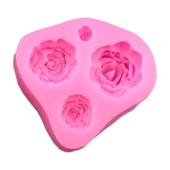 Silicone Cake Molds, Ongmies Resin Rose Candle Mold, 3D Rose Flower Silicone Mold, Resin Candle & Cake Decoration, Perfect for Candy Making & Craft Art