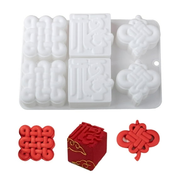 Silicone Cake Molds Traditional Chinese Fu Pattern Baking Accessories for Holiday Baking and Unique Dessert Creation
