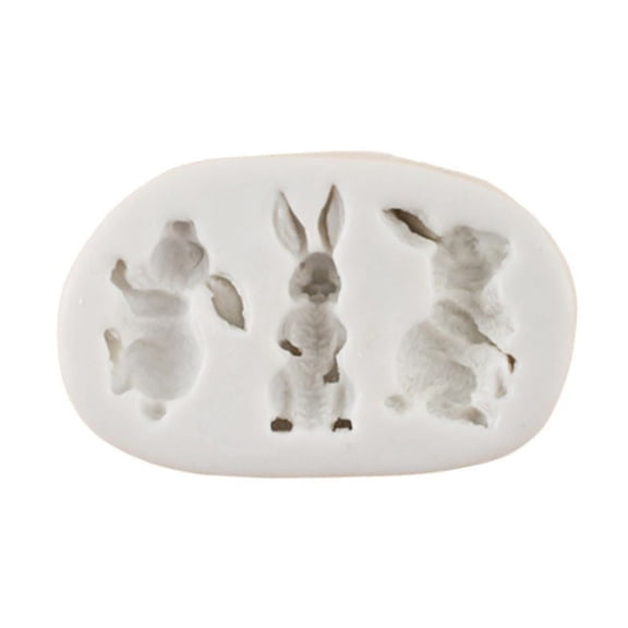 Yiran Easter 3 Rabbit Cake Mold, 1 Pack